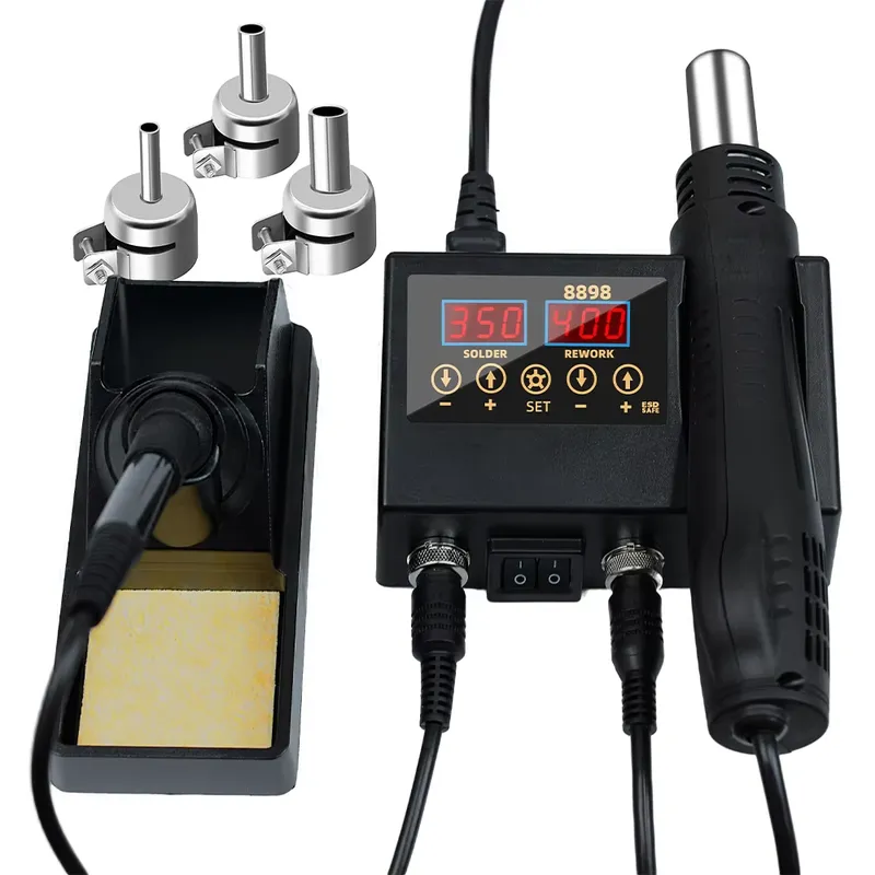 60W LED Digital Display Hot Ai - огляд і ціна Smd Rework Station Hot Air Soldering 2 In 1