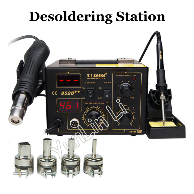 High Power Digital Display 852 - огляд і ціна Smd Rework Station Hot Air Soldering 2 In 1