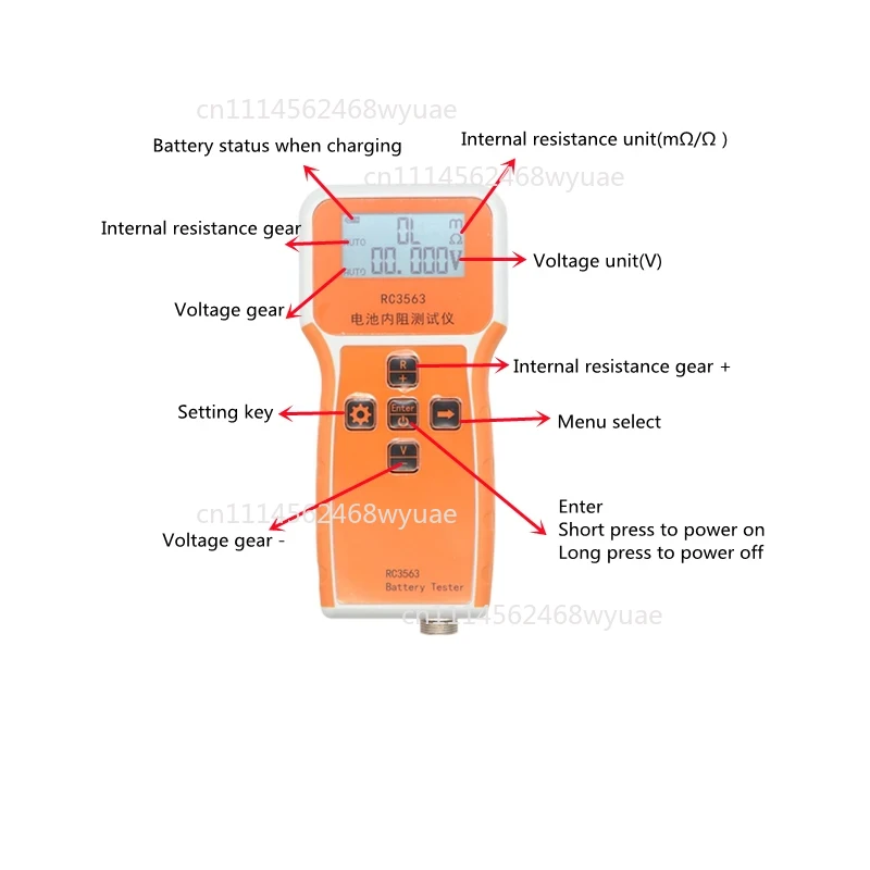 RC3563 Battery Internal Resist - огляд і ціна Battery Internal Resistance Tester Four Wire