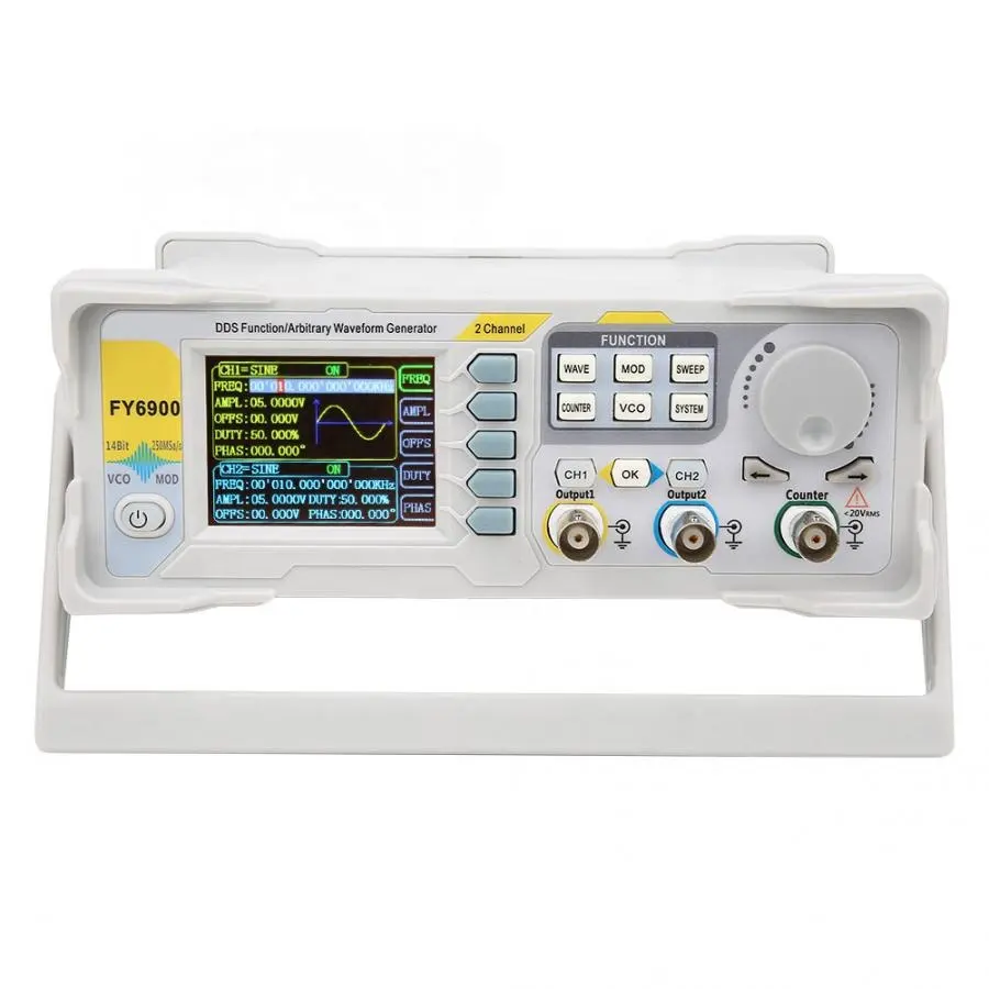 NEW FY6900 Dual Channel DDS Fu - огляд і ціна Dual Channel Arbitrary Waveform Function Generator 60Mhz