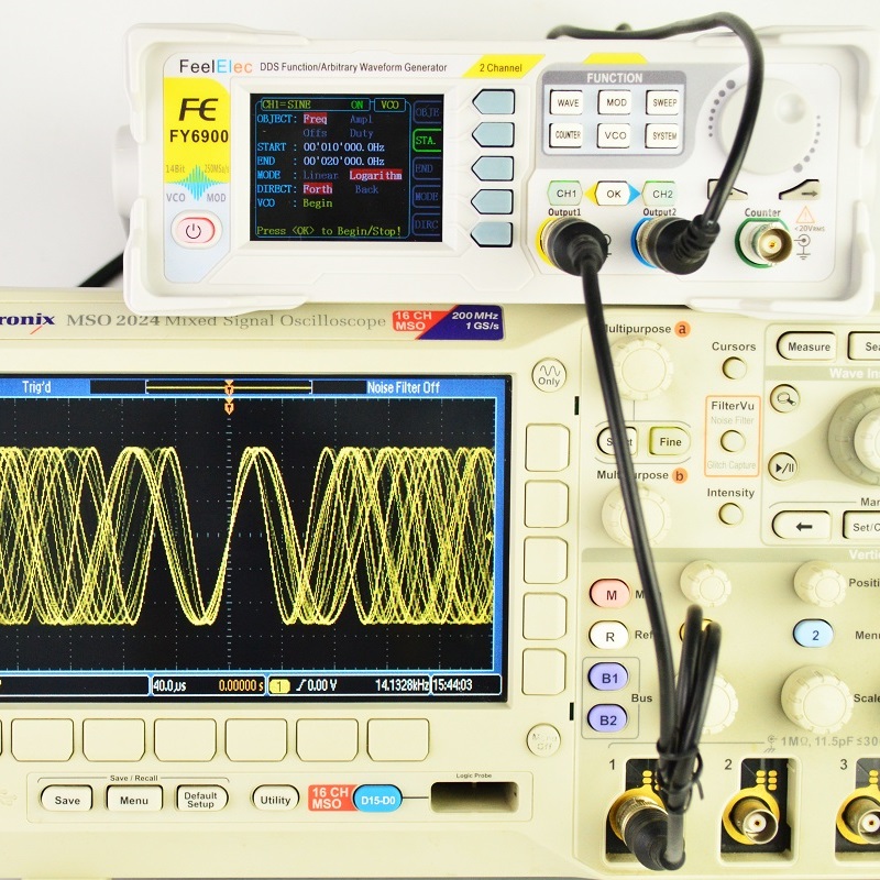 Feelelec FY6900 0-60MHz Digita - огляд і ціна Dual Channel Arbitrary Waveform Function Generator 60Mhz