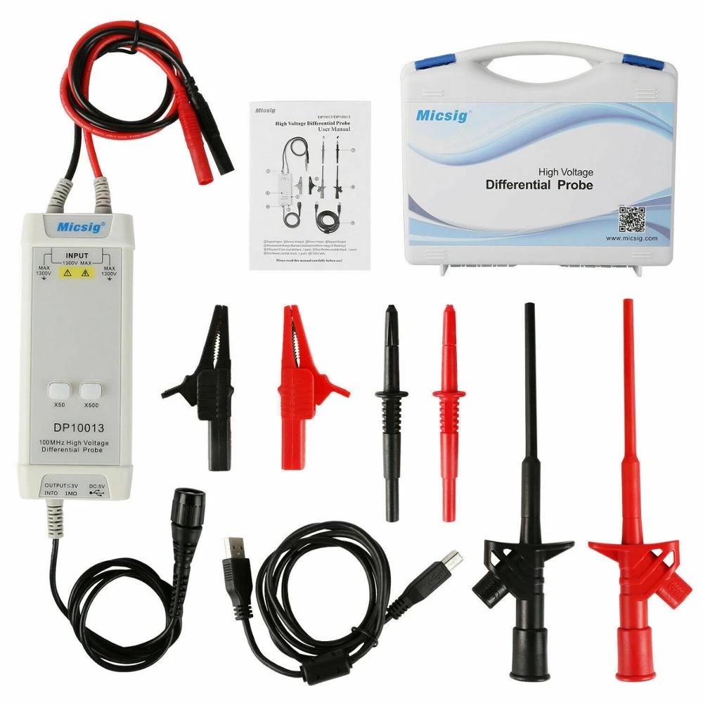 2025Micsig Oscilloscope 1300V  - огляд і ціна High Voltage Differential Probe 100Mhz 1300V