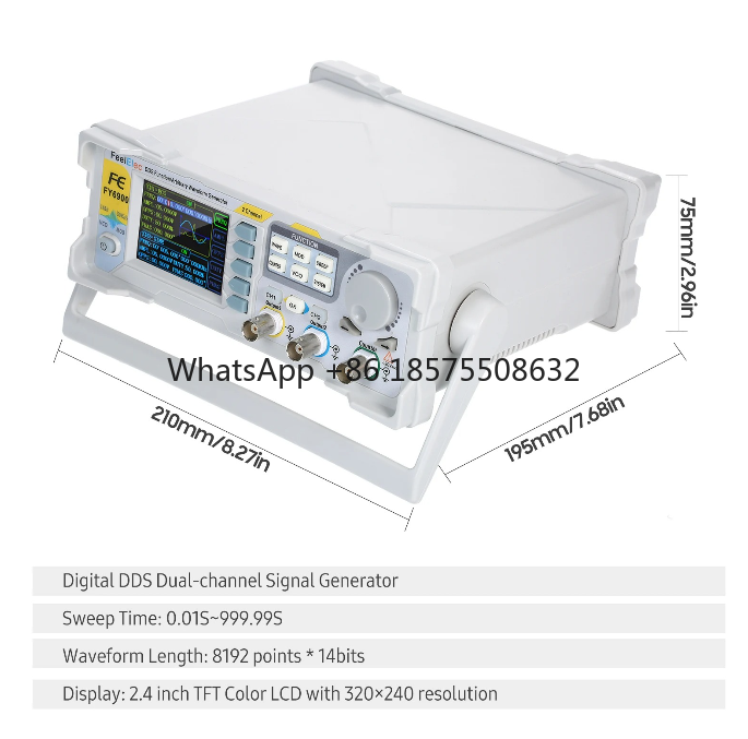 60MHz Function Signal Generato - огляд і ціна Dual Channel Arbitrary Waveform Function Generator 60Mhz