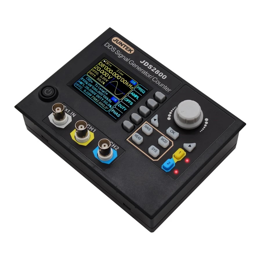 JDS2800-15M 60MHz DDS Function - огляд і ціна Dual Channel Arbitrary Waveform Function Generator 60Mhz