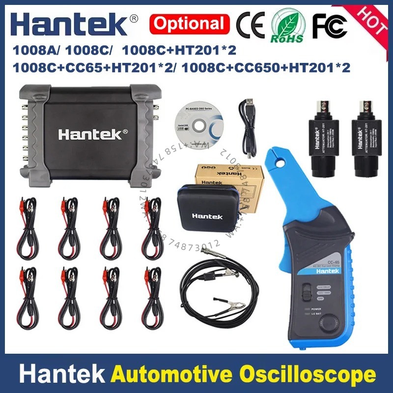 Hantek 1008c Car Diagnostic In - огляд і ціна Automotive Diagnostic Oscilloscope 8 Channel