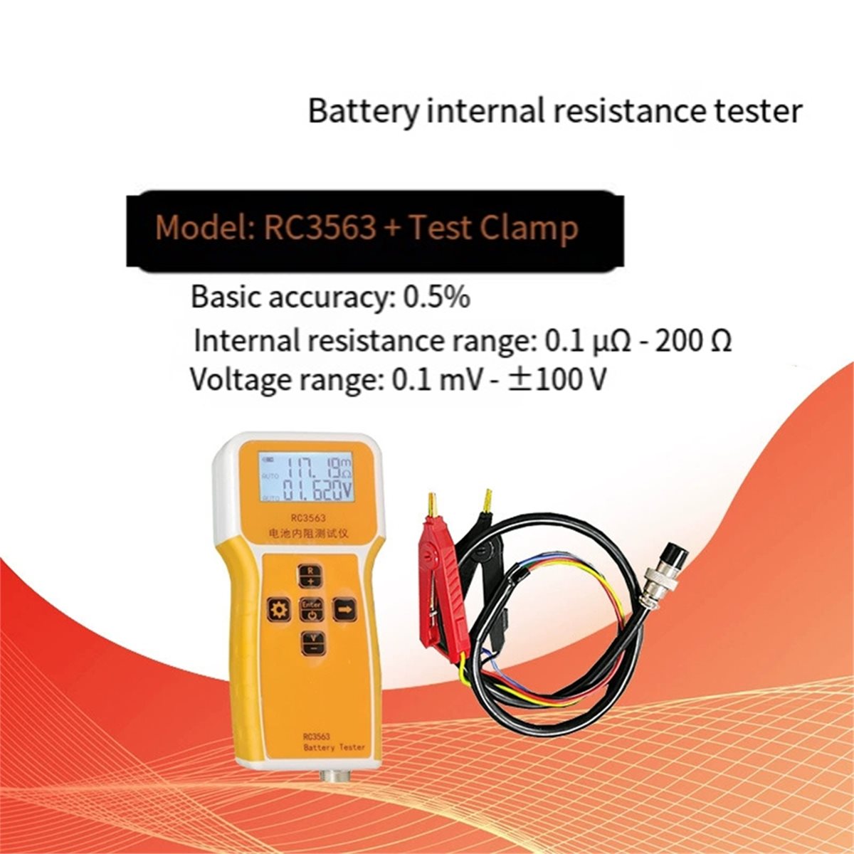 RC3563 High- Internal Resistan - огляд і ціна Battery Internal Resistance Tester Four Wire